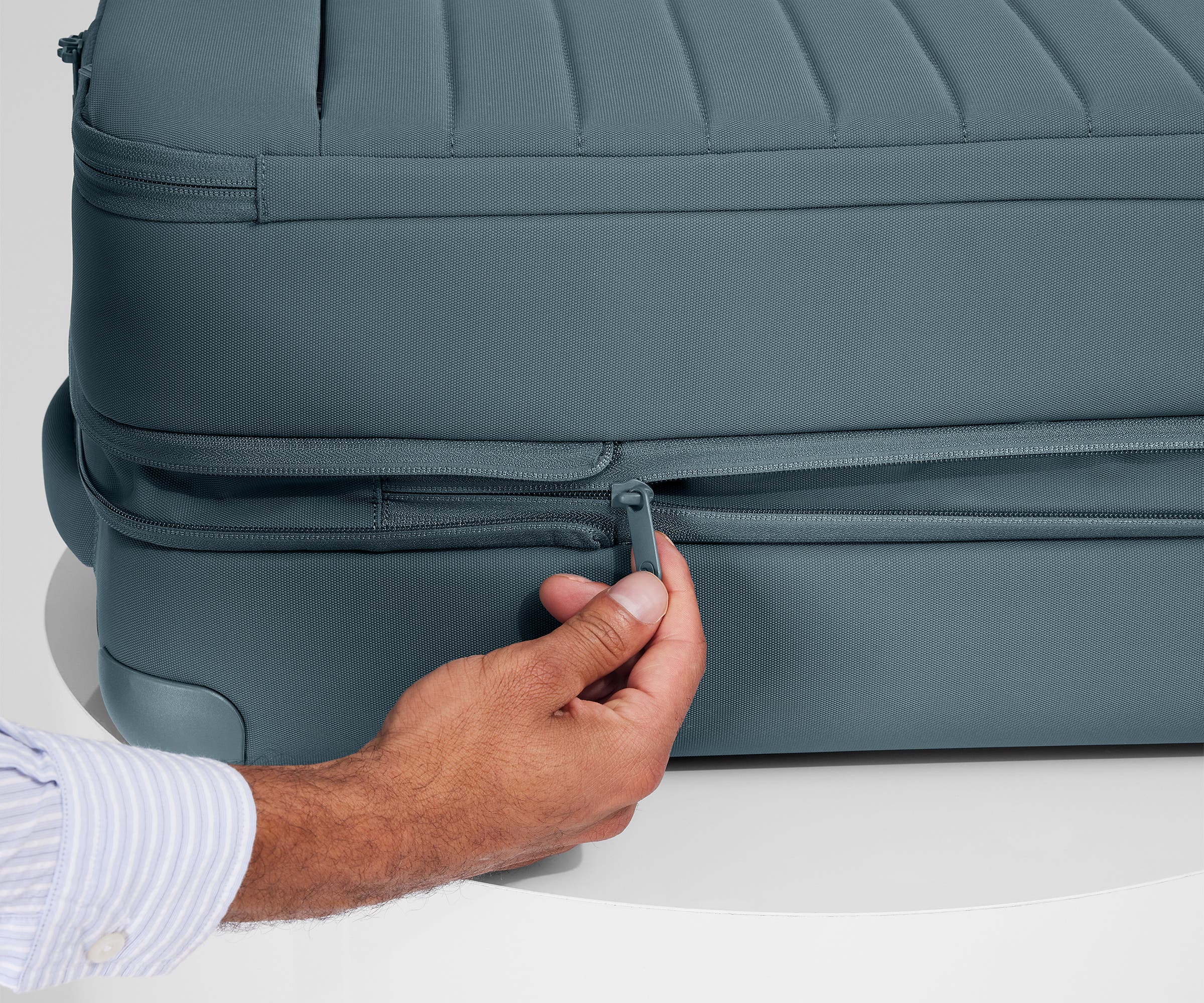 Softside Bigger Carry-On in Coast Blue