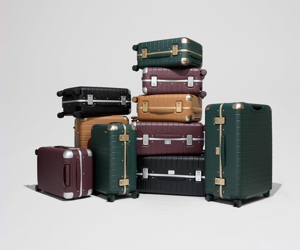 The Aluminum Edge Bigger Carry-On in Navy Blue
